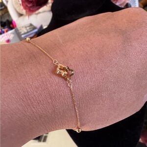 Chic Gold Puzzle Charm Bracelet
